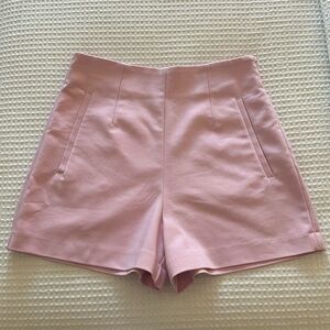 ZARA Light Pink High Waisted Shorts